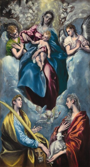 El Greco Madonna and Child with Saint Martina and Saint Agnes, 1597/1599, oil on canvas 